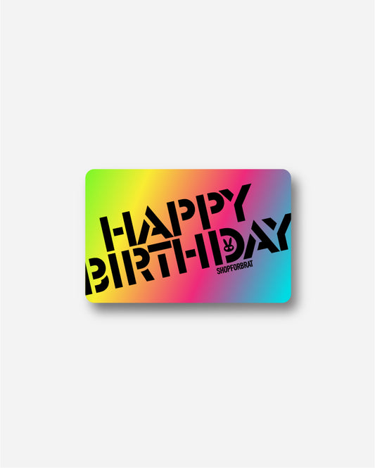 Gift Card: Happy Birthday