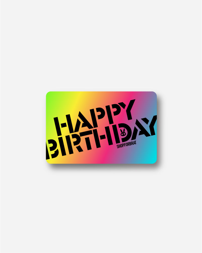 Gift Card: Happy Birthday